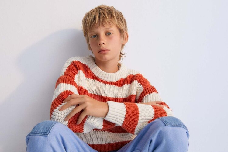 The New Society Jumper Leto - Chili