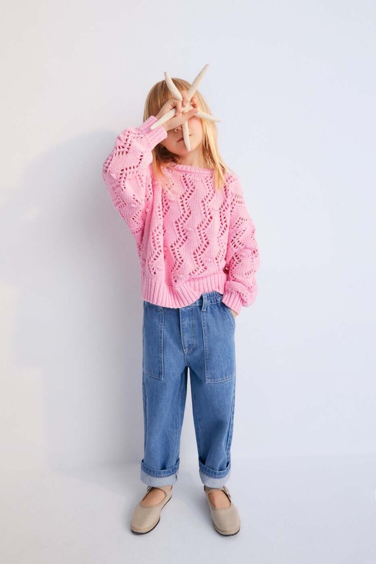 The New Society Jumper Sifnos - Hibiscus