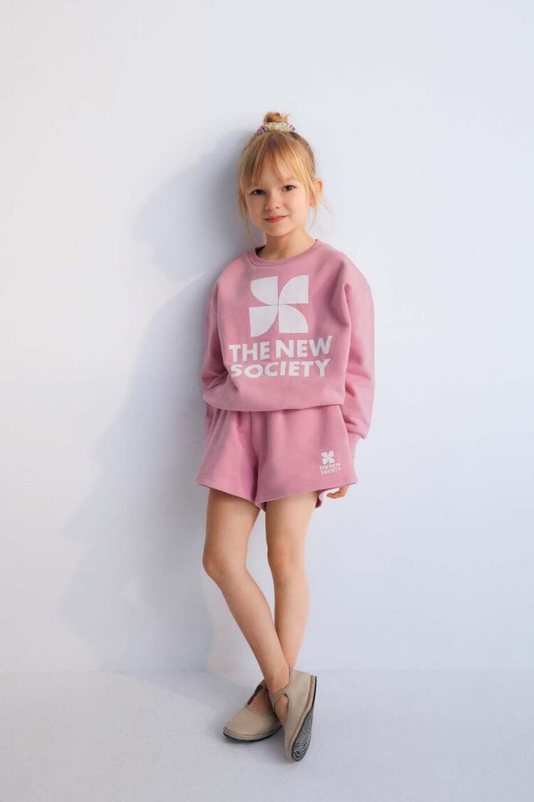 The New Society Sweatshirt Mykonos - Hibiscus