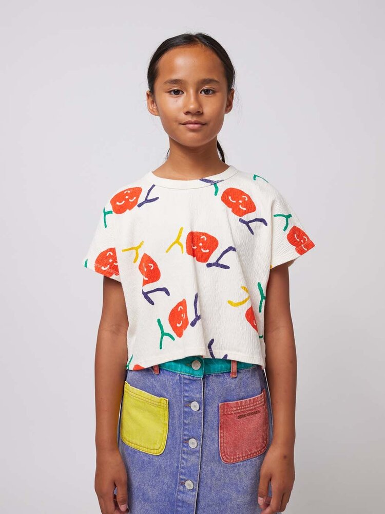 Bobo Choses Color block denim skirt