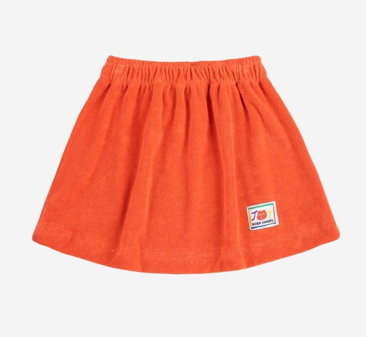 Bobo Choses Smiling terry cloth skirt