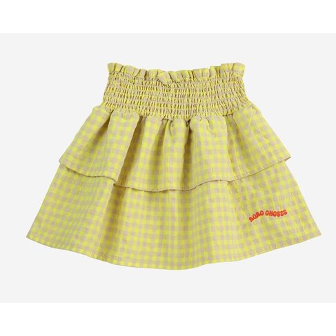 Bobo Choses Vichy ruffle skirt