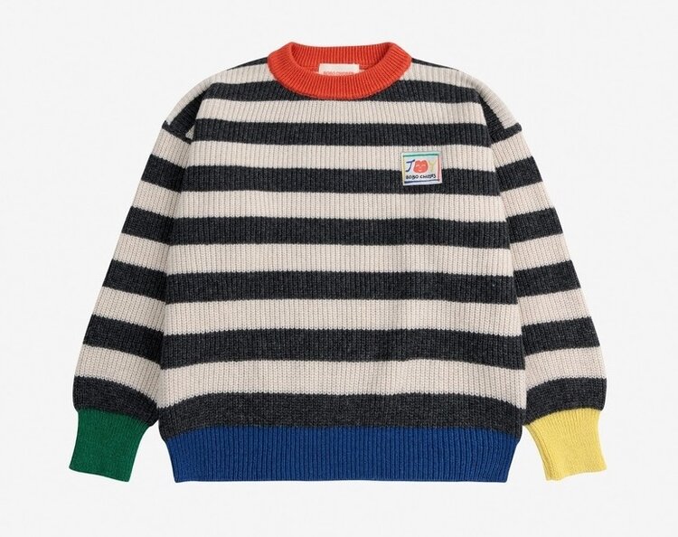 Bobo Choses Smiling stripes jumper
