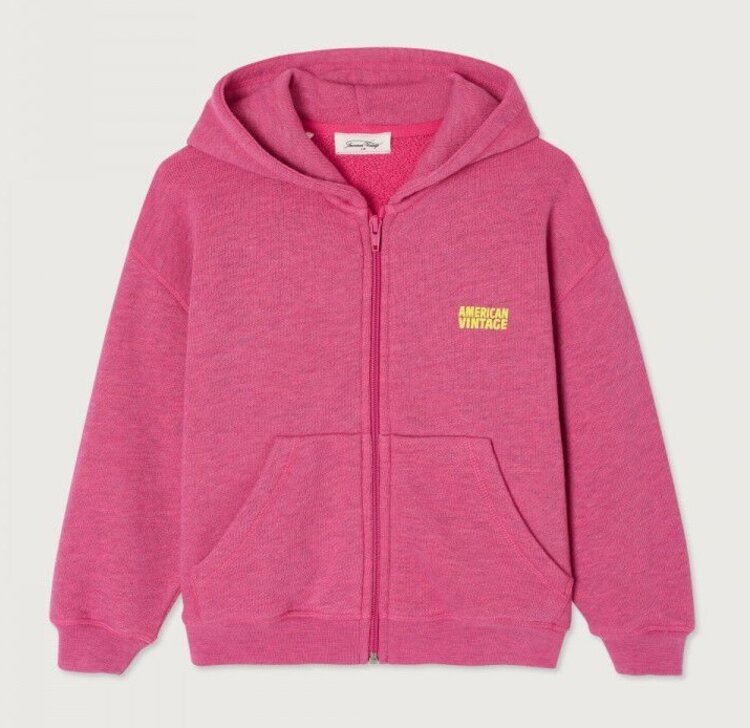 American Vintage DOVEN Sweater - Geranium Fluo Surteint