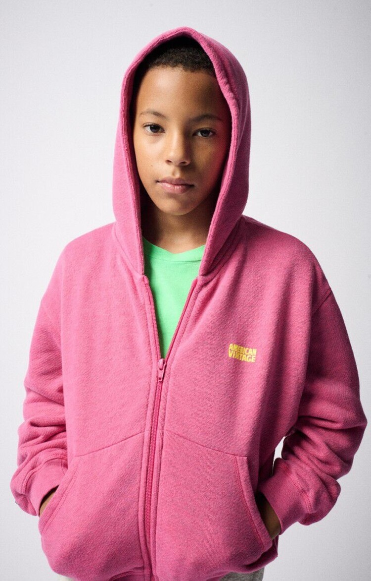 American Vintage DOVEN Sweater - Geranium Fluo Surteint