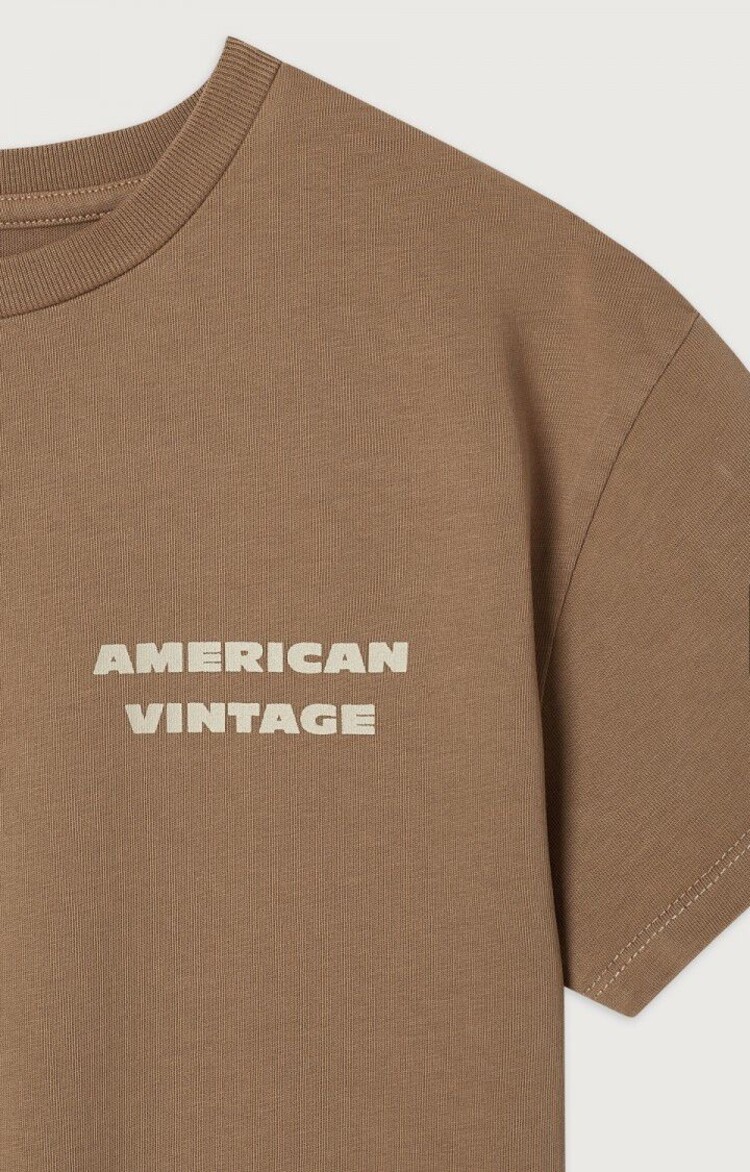American Vintage FIZVALLEY t-shirt - Noisette Vintage