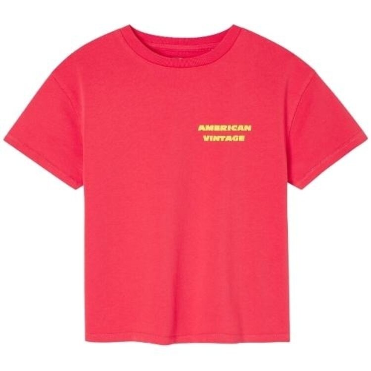 American Vintage FIZVALLEY t-shirt - Framboise Vintage