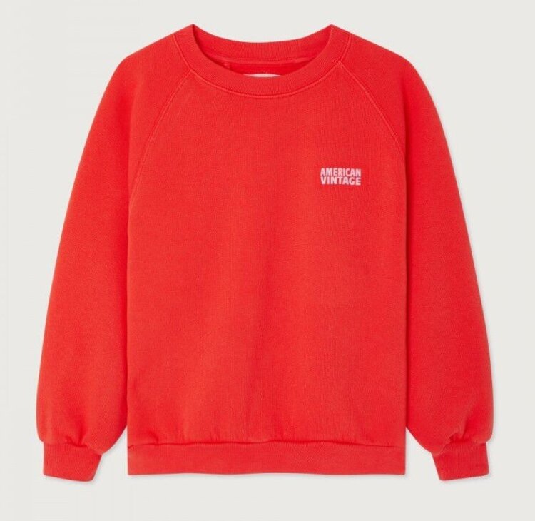 American Vintage IZUBIRD Sweater - Fraise Vintage