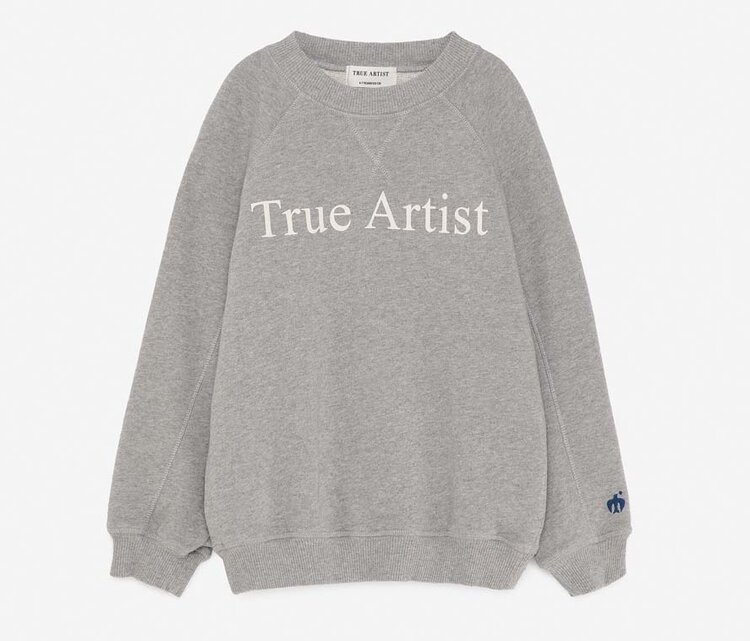 True Artist Sweatshirt no01 Melange Gray