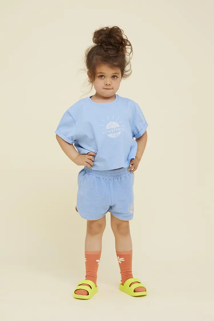 Sproet & Sprout Terry Sport Shorts - Breezy Blue