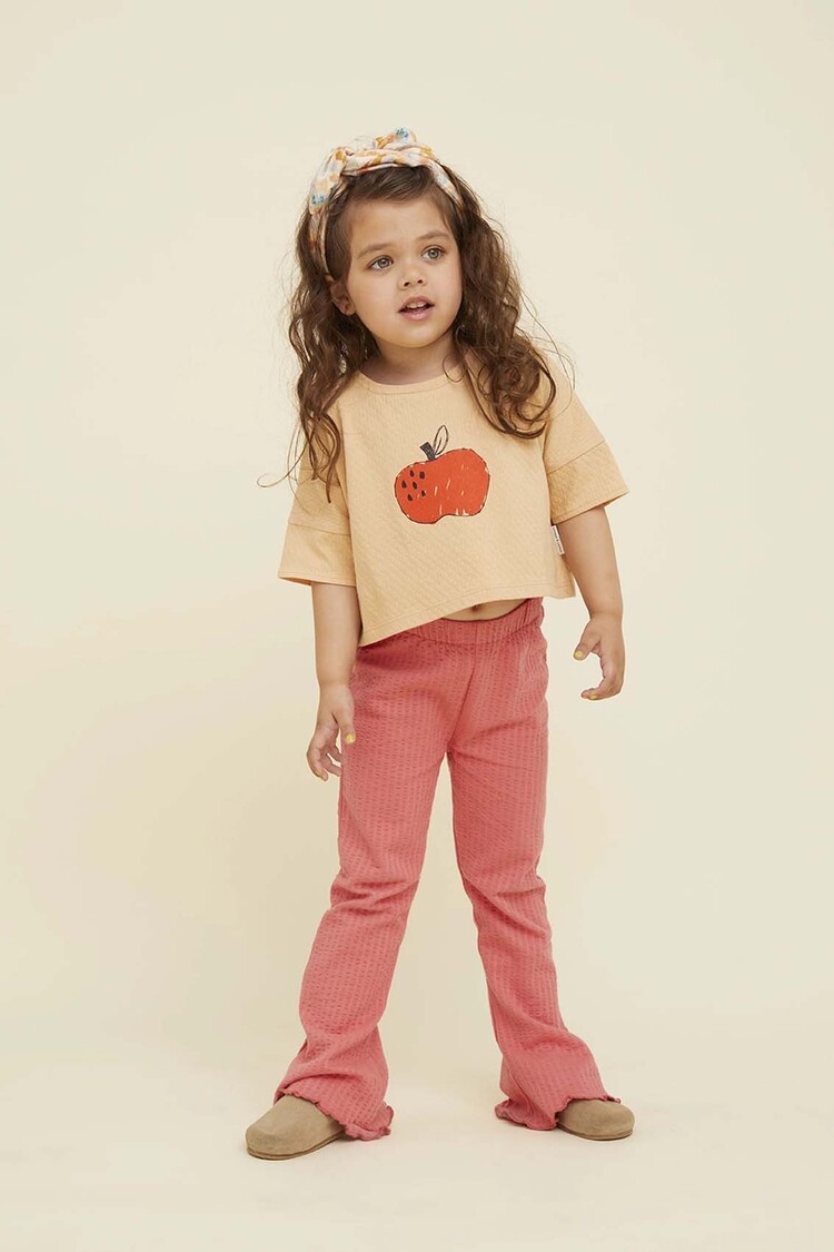 Sproet & Sprout Cropped T-shirt Apple - Nectarine