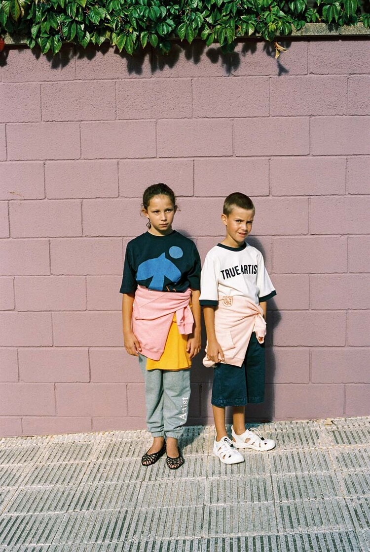 True Artist Sweatpants no05 Melange Gray