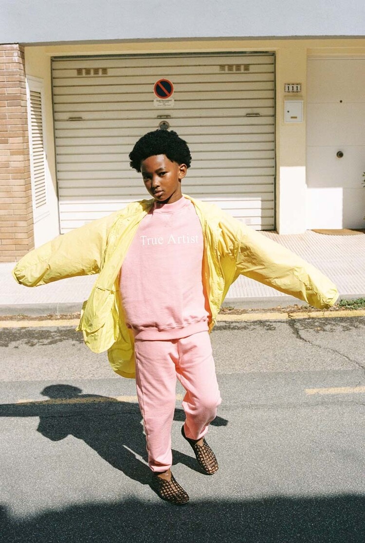 True Artist Sweatpants no05 Pink Peach