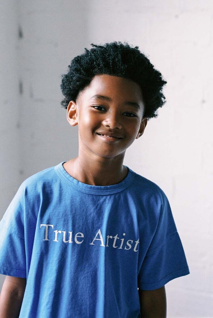 True Artist Tshirt no01 Iris Blue
