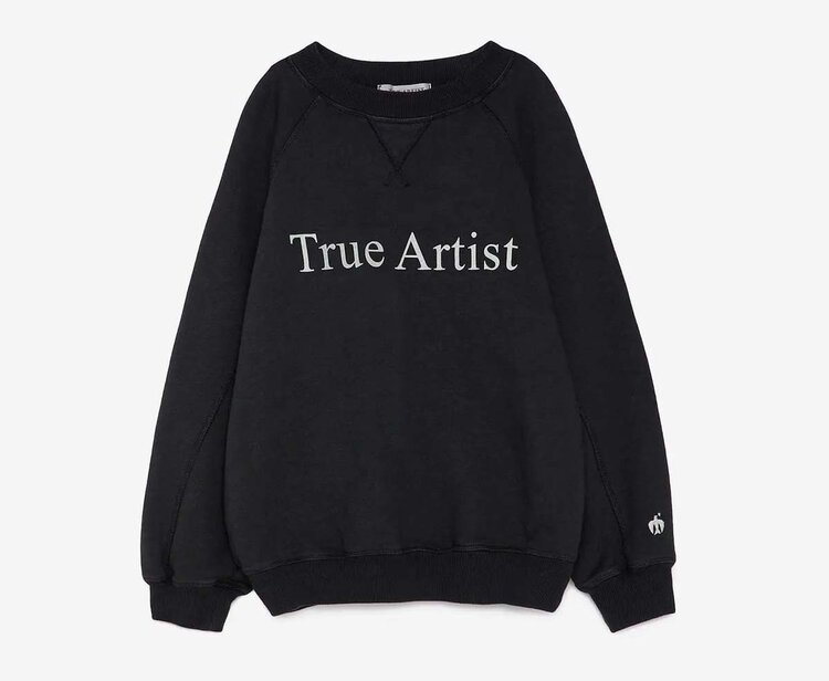 True Artist Sweatshirt no01 Peat Black