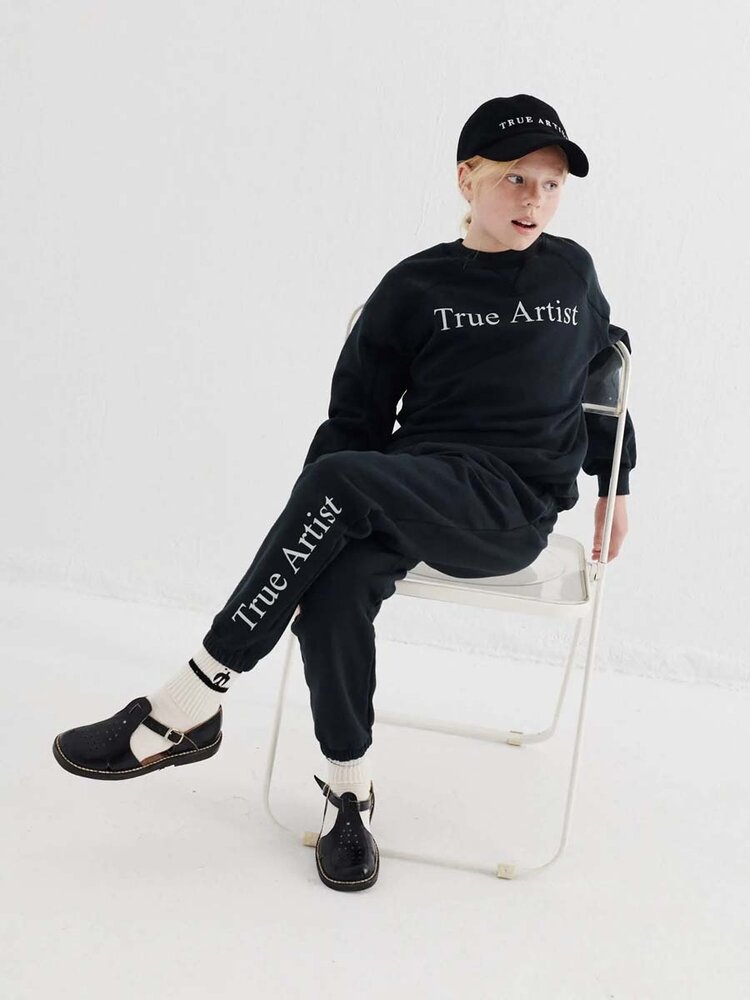 True Artist Sweatpants no05 Peat Black