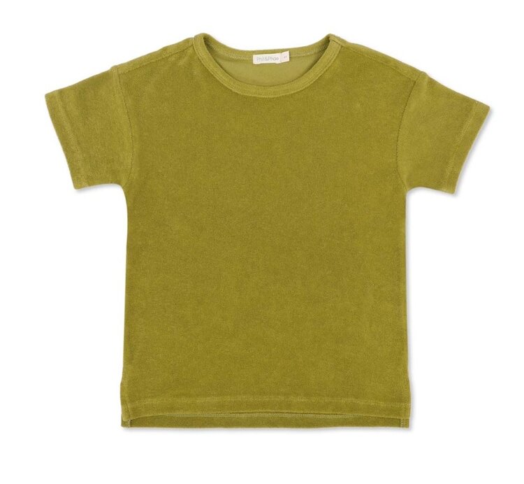 Phil & Phae Frotté oversized tee s/s - matcha