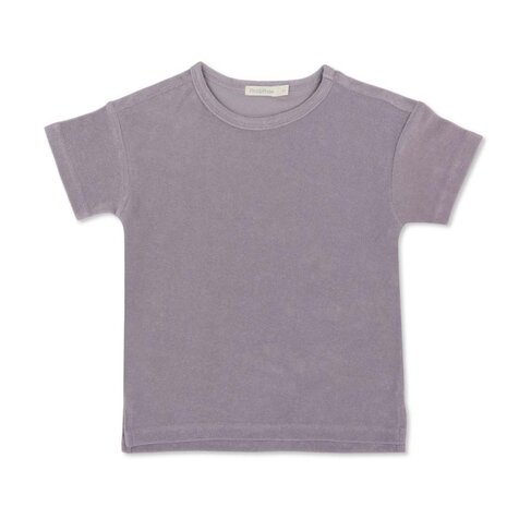 Phil & Phae Frotté oversized tee s/s - grey lavender