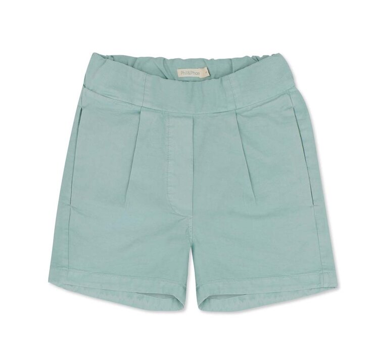 Phil & Phae Twill loose shorts - stormy