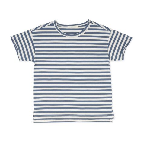 Phil & Phae Oversized tee s/s stripes - denim blue