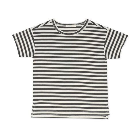 Phil & Phae Oversized tee s/s stripes - Graphite