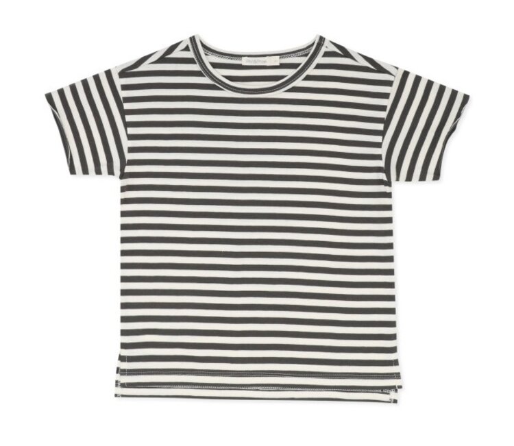 Phil & Phae Oversized tee s/s stripes - Graphite