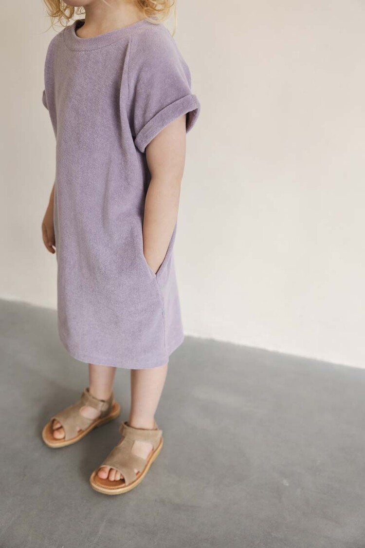 Phil & Phae Frotte tee dress - gray lavender