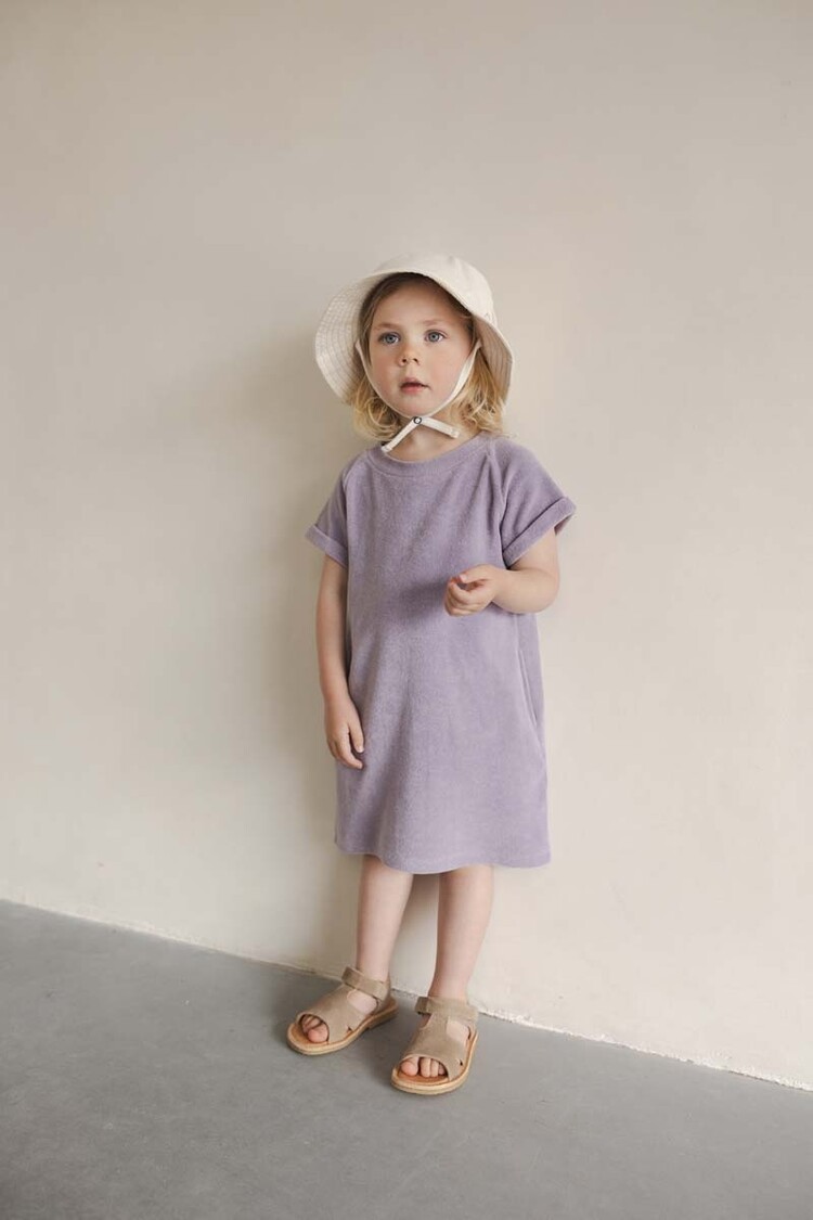 Phil & Phae Frotte tee dress - grey lavender