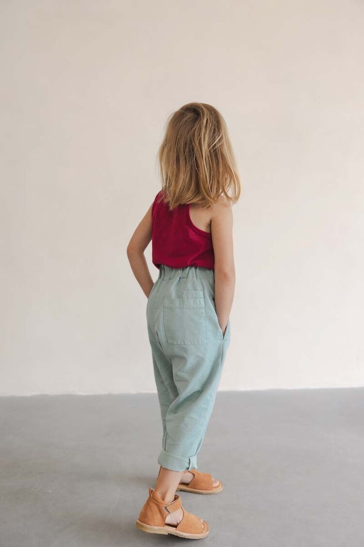 Phil & Phae Twill loose pants - stormy