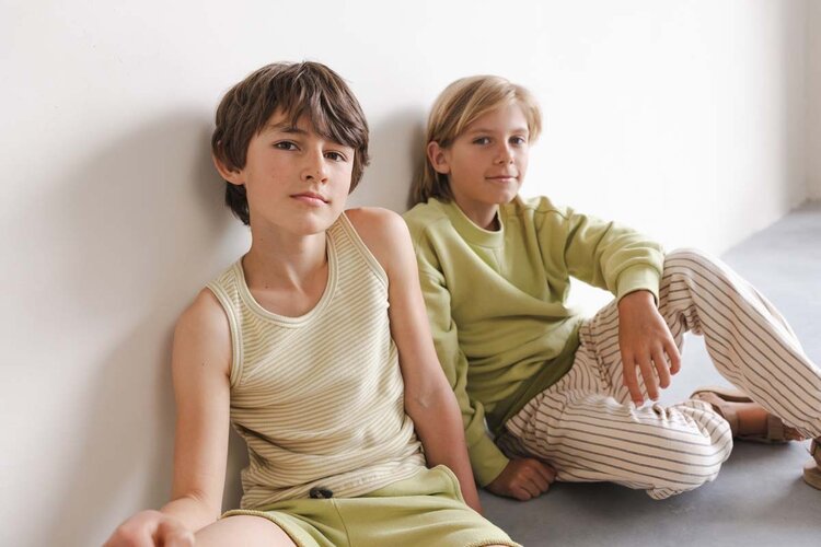 Phil & Phae Joggers stripes - marshmallow stripes