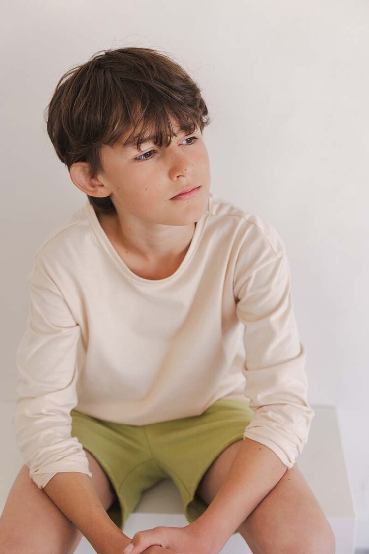 Phil & Phae Oversized tee l/s - marshmallow