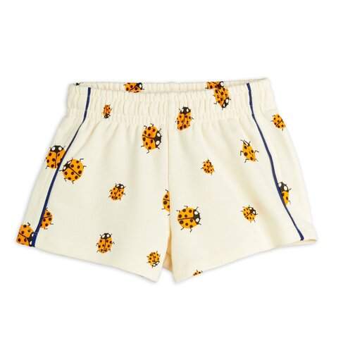 Mini Rodini Ladybugs aop sweat shorts - Offwhite