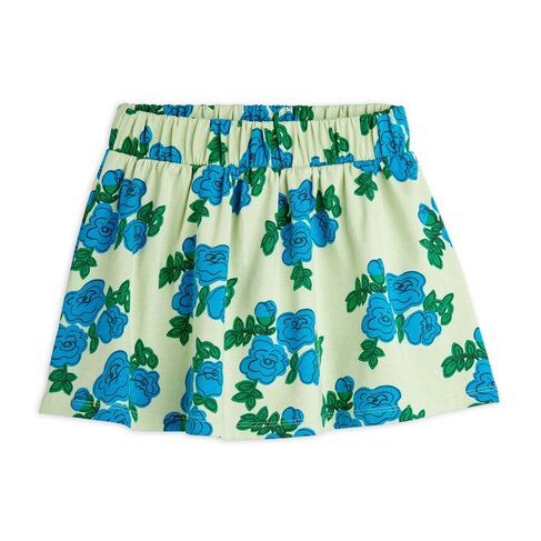 Mini Rodini Blue roses aop skirt - Green