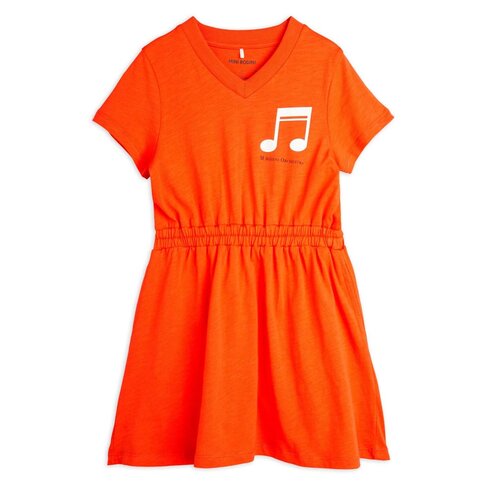 Mini Rodini Note sp ss dress - Red