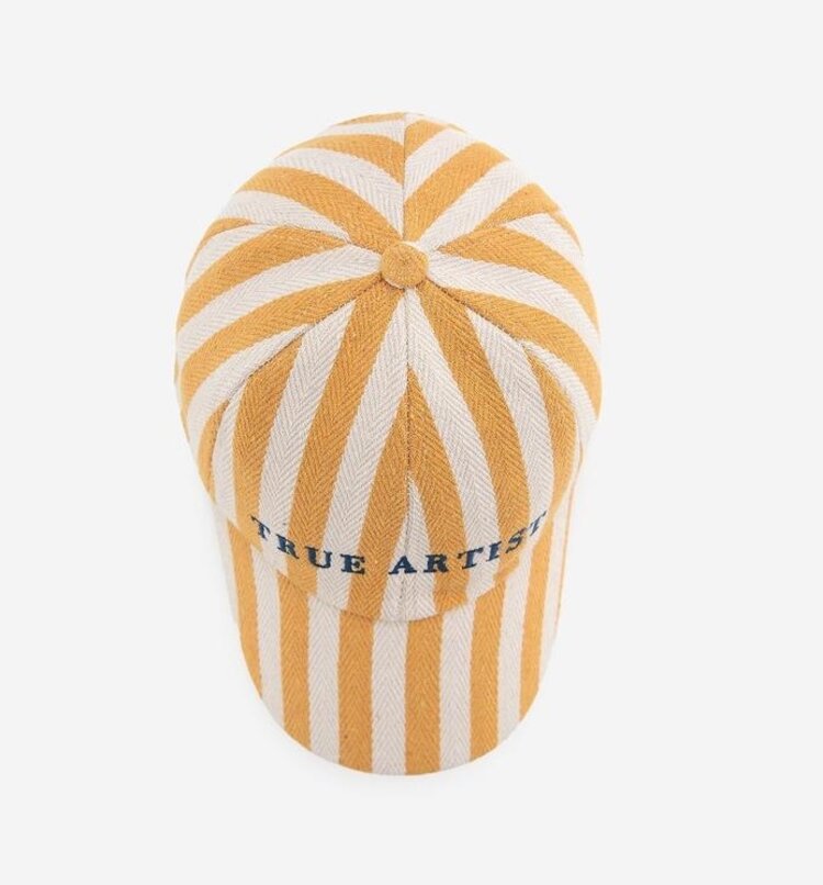 True Artist Cap nº01 Naples Yellow Stripes