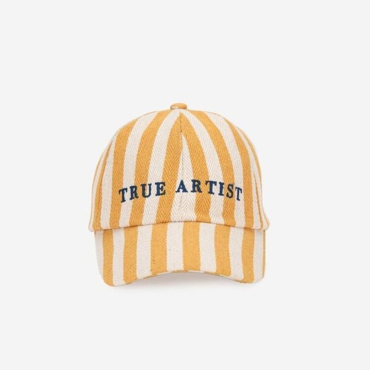 True Artist Cap nº01 Naples Yellow Stripes