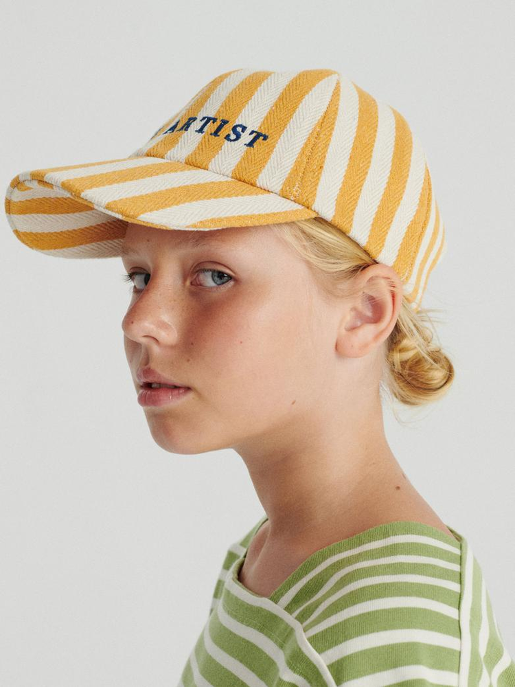 True Artist Cap nº01 Naples Yellow Stripes