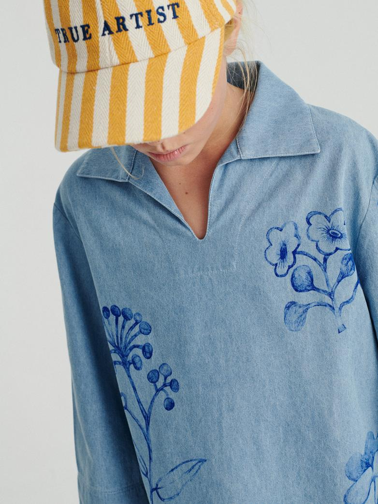 True Artist Cap nº01 Naples Yellow Stripes