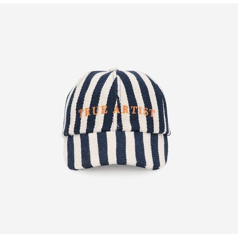 True Artist Cap nº01 Navy Blue Stripes