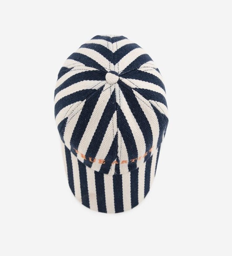 True Artist Cap nº01 Navy Blue Stripes