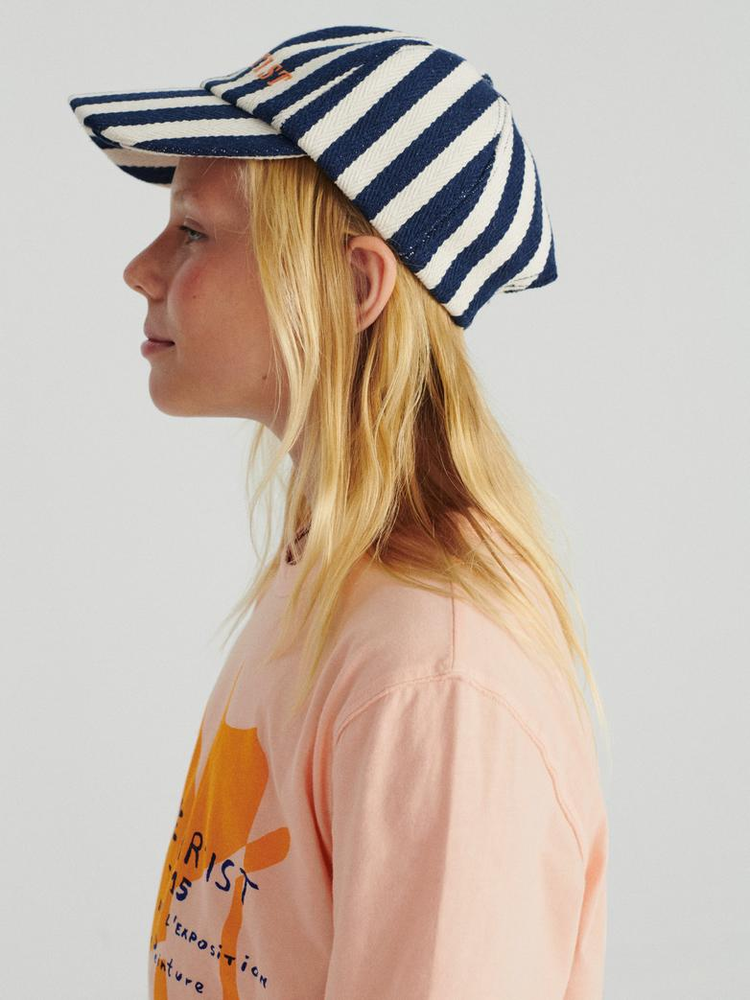 True Artist Cap nº01 Navy Blue Stripes
