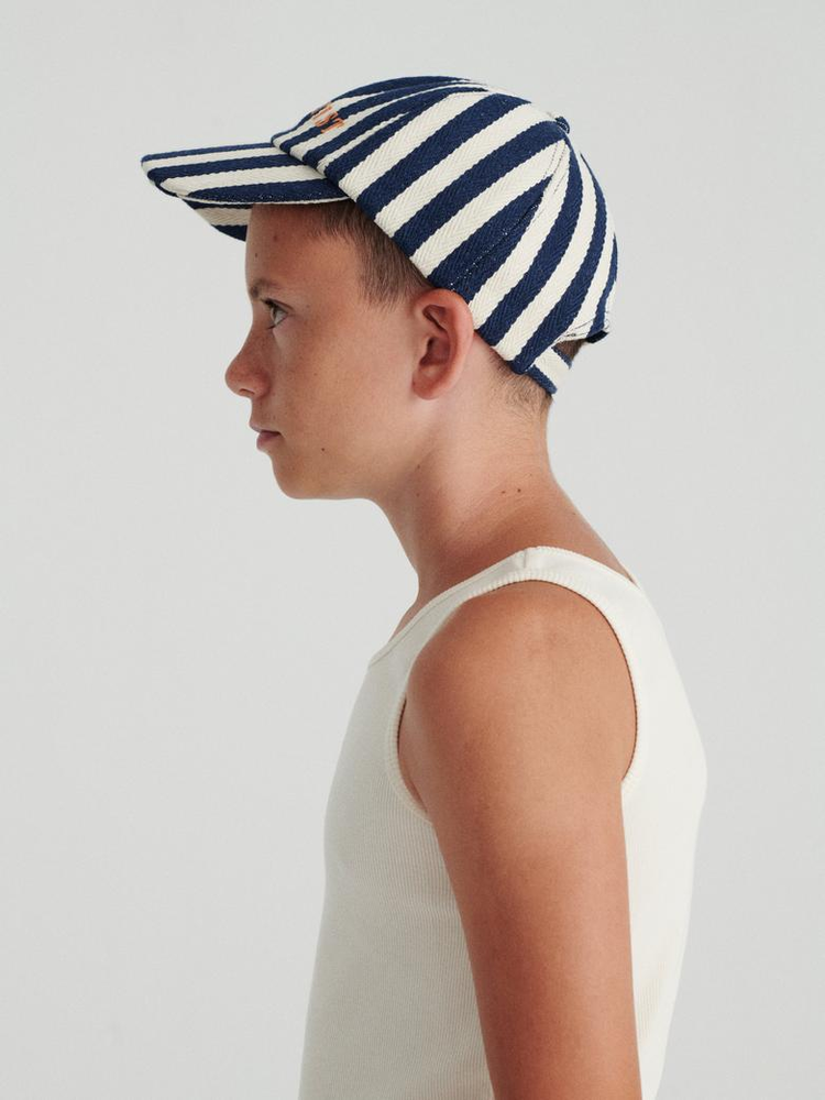 True Artist Cap nº01 Navy Blue Stripes