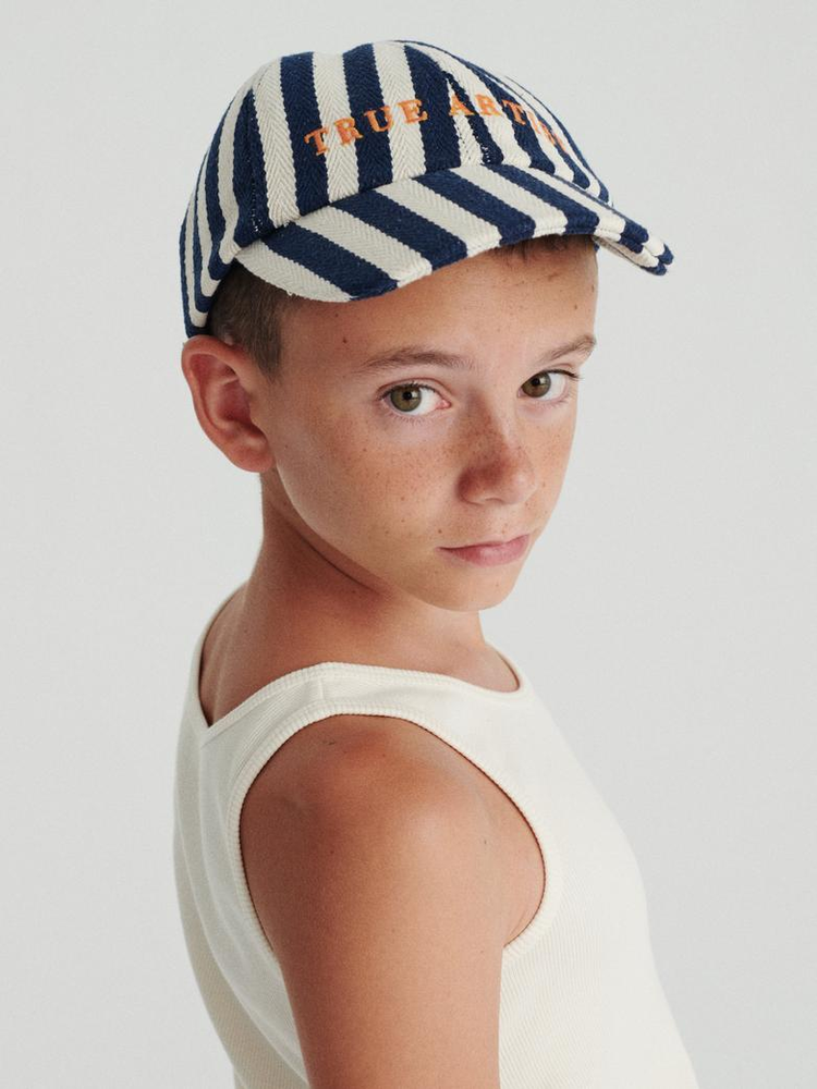 True Artist Cap nº01 Navy Blue Stripes