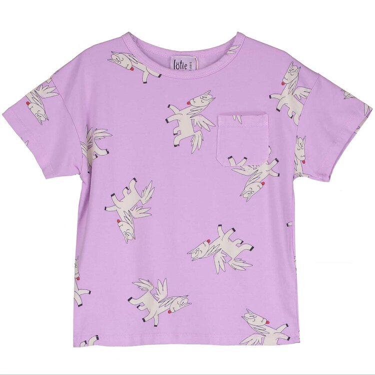 Lotiekids Tshirt Pegasus All Over - Verbena