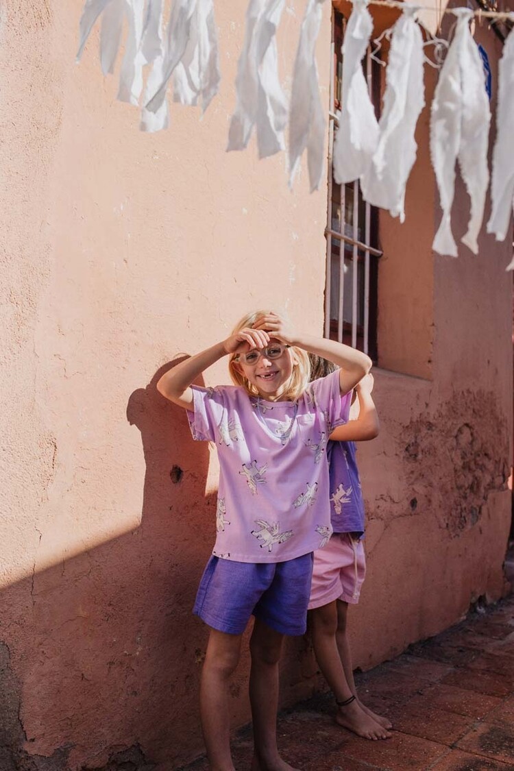 Lotiekids Tshirt Pegasus All Over - Verbena