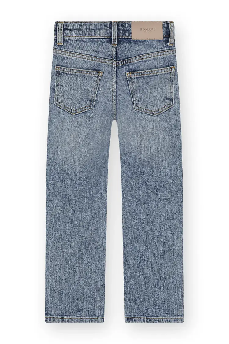 HOMAGE - Kids denim Scotti - Relaxed Straight Jeans Mid Wash