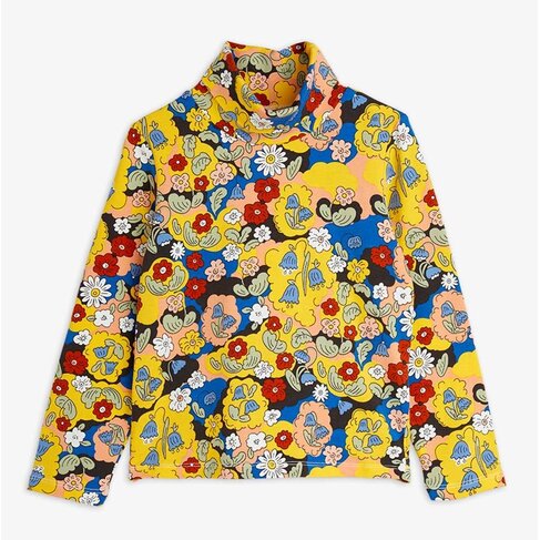 Mini Rodini Flowers aop Turtleneck - Multi