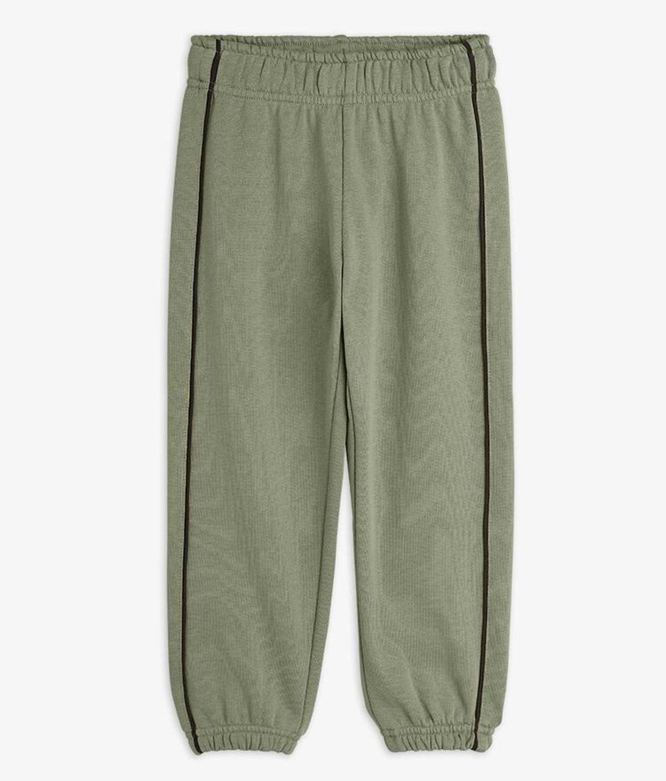 Mini Rodini Plain Piping Sweatpants - Green