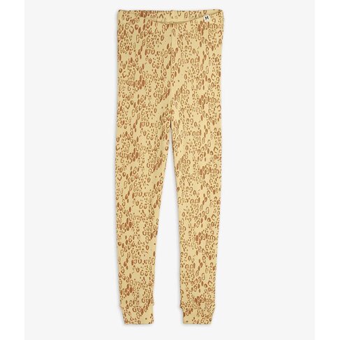 Mini Rodini Mini Leopard aop Leggings - Beige