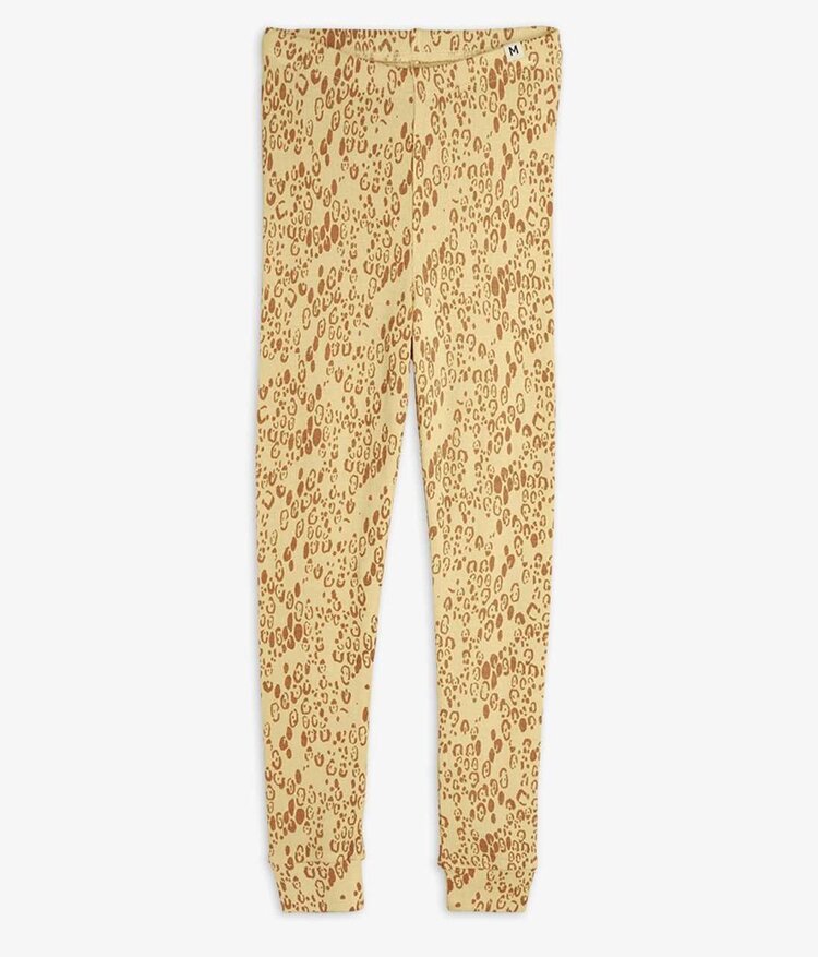 Mini Rodini Mini Leopard aop Leggings - Beige